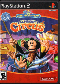 Konami Kids Playground: Alphabet Circus Playstation 2 US box art